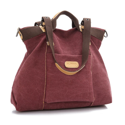 

Canvas bag ladys handbag shoulder bag fashion bag Korean version ladys bag oblique bag&large bag