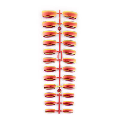 

24pcs False Nails Full Cover Fake Nails ABS Artificial Tips Nail Art Decor