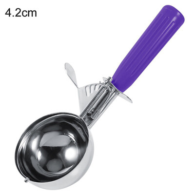 

Stainless Steel Fruit Mash Ice Cream Ball Scoop with Plastic Handle Kitchen Tool
