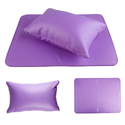 

Gobestart Nail Set Hand Pillow Wrist Pillow Sponge Leather Folding Hand Pillow Pad