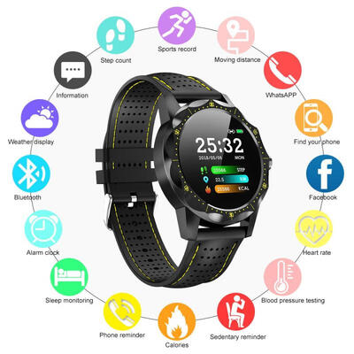 

Fitness Tracker Waterproof Smart Bracelet Activity Tracker with Sleep Heart Rate Blood Pressure Monitor for Android IOS