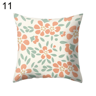 

Fresh Flower Stripe Dot Square Throw Pillow Case Cushion Cover Bedding Articles