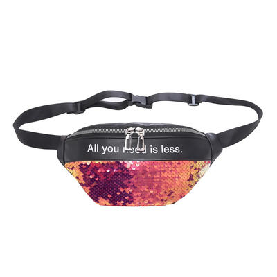 

Sequins Fanny Packs Waist Bags Women Chest Pouch Shoulder Bum Belt Bags
