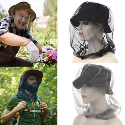 

Camping Bug Travel Mesh Protector Face Midge Mosquito Hat Net Insect Head