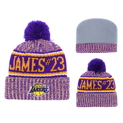 

NBA Basketball League Lakers Los Angeles Lakers New Era New York Yihua Knitted Wool Baseball Cap