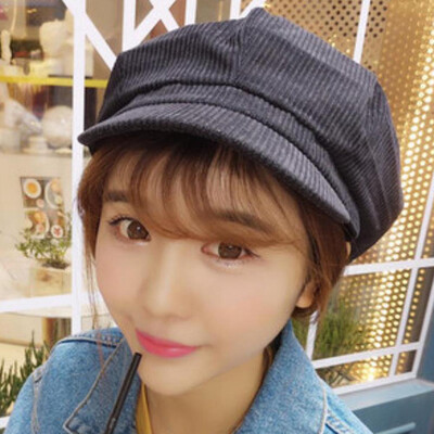 

Ladies Corduroy Beret Newsboy Baseball Cap Women Outdoor Travel Hat