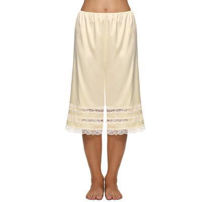 

Womens Trousers Splice Lace Solid Loose Pajama Pants Lounge Sleepwear Shorts