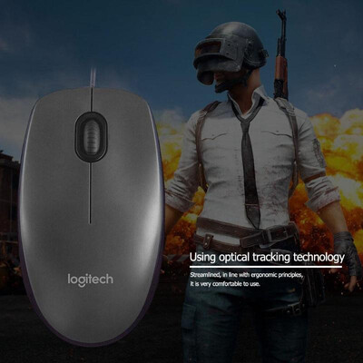 

Logitech M90 USB Wired Mouse Ergonomic Optical Mouse for Laptop Desktop PC