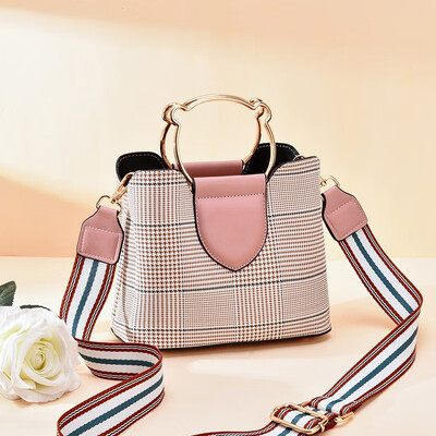 

Plaid Korean fashion Joker ins portable ladies bag net red casual simple diagonal bag