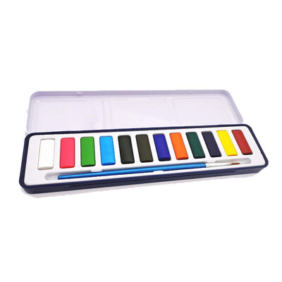 

GUOGUOSTORY 12 color long row iron box solid watercolor 14684