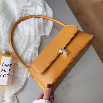 

Early autumn on the new 2019 Korean version of the new fashion intellectual underarm bag elegant simple shoulder bag buckle bag