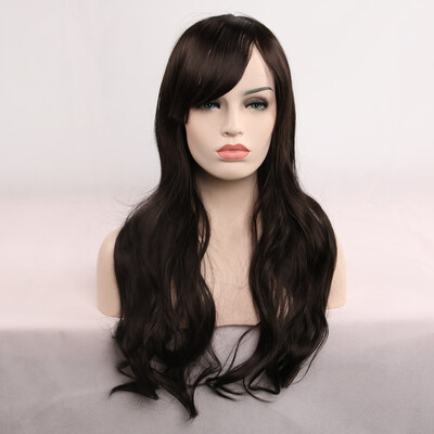 

Gobestart 70cm Womens Heat Resistant Hair Blonde Long Curly Full Wig