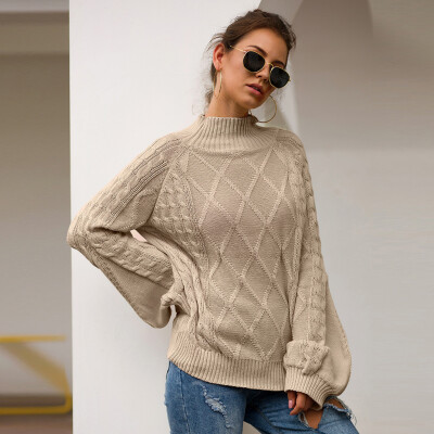 

〖Follure〗Women Fashion Solid Pullover Long Sleeve Knitted Sweater Blouse