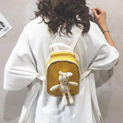 

2019 popular cute small bag handbag new shoulder bag Korean student canvas bag high school campus backpack