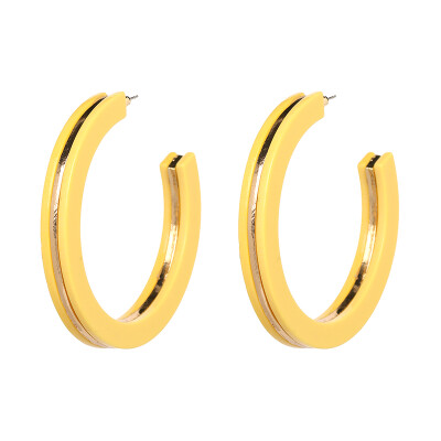 

JURAN 2019 New Arrival Geometric Resin Earrings Bohemian Statement Big Hoop Earrings For Women Bijoux pendientes