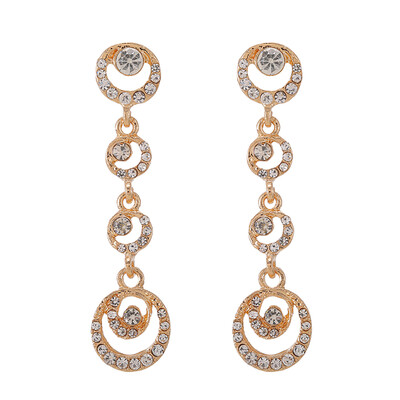 

Fashion Circles Full of Diamond Pendant Earrings