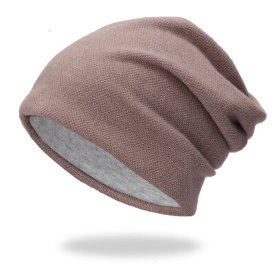 

Unisex 100 Cotton Knit Knitted Hat Skullcap Cap Beanie Winter Warm Comfortable