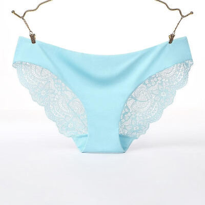 

Sexy Women Lace Silk Cotton Panties Hollow out Underwear Soft Briefs Underpants Ultra-Thin Breathable