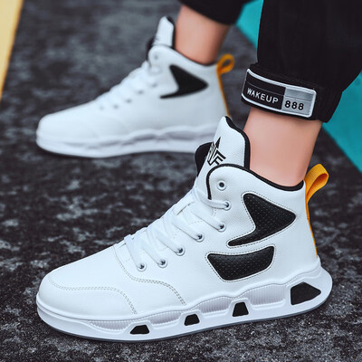 

2019 new high-heeled mens sports casual shoes Korean version of the trend of board shoes mens shoes basketball shoes mens bo