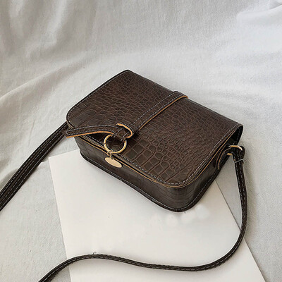 

Tailored Womens Vintage Crocodile Shoulder Bag Joker Crossbody Bag Solid Color Bag