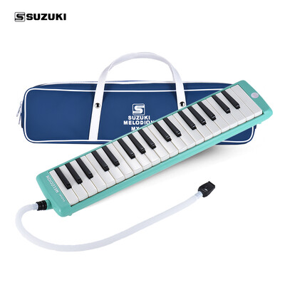

SUZUKI MX-37D 37-Key Melodion Melodica Pianica Musical Instrument with Long & Short Mouthpiece Carry Bag Cleaning Cloth for Studen
