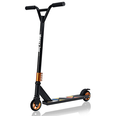 

Lightweight Aluminum Freestyle Stunt Kick Scooter 2 Wheels Adults Teenagers Red-Black
