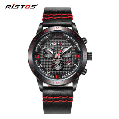 

RISTOS 3ATM Water-resistant Sport Watch Men Quartz Watches Luminous Wristwatch Male Relogio Musculino Calendar