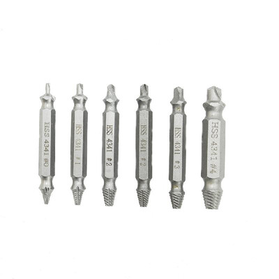 

6 pcs Drill Bit Set Broken Head Screw Removal Tool Bolt Screw Extractor Breaker Screw Remover Stripping Tool