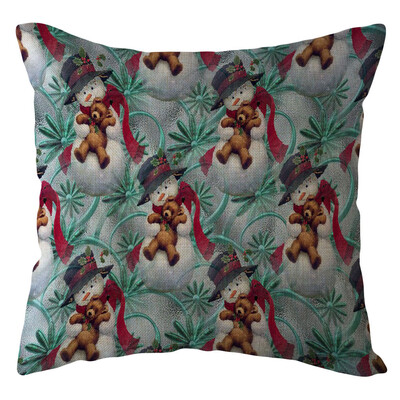 

Tailored Christmas Santa Claus Pillow Case Linen Sofa Throw Cushion Cover Home Decor