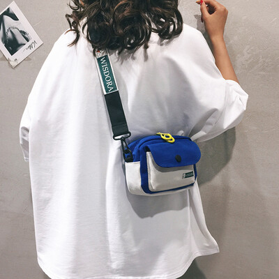 

Student bag female 2019 new Japanese Harajuku canvas bag Korean casual wild mini shoulder Messenger bag