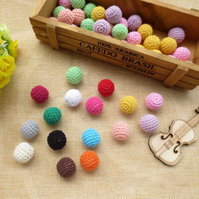 

Wood Color Candy Color Jewelry Accessories Hand Ball Red Hook Pearl Cotton Ball Necklace Jewelry DIY Hook Accessories