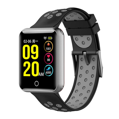 

IQI Q18 Smart Watch Intelligent Digital Sport Smart Bracelet Heart Rate Monitor Fitness Tracker 154 inch TFT Color Screen Display