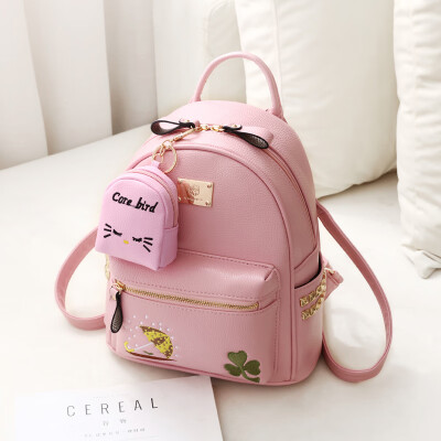 

Mini double shoulder bag female bag Korean version fashion leisure student Xiao fresh lady backpack