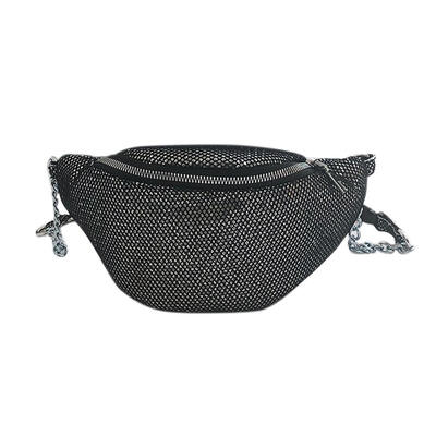 

Mesh Shoulder Messenger Handbags Waist Packs Women Chain Crossbody Bags