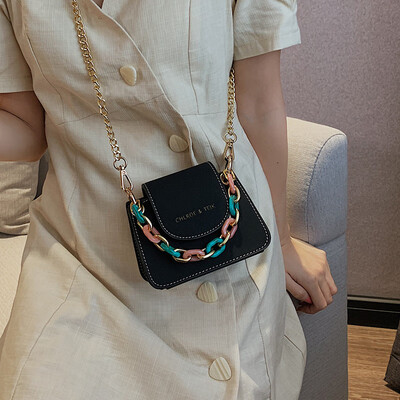 

Ins super fire scrub mini bag female 2019 new Korean version of the wild shoulder slung fashion portable small square bag