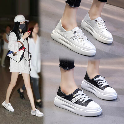 

Autumn new wild leather small white shoes female Korean version of the casual flat womens shoe