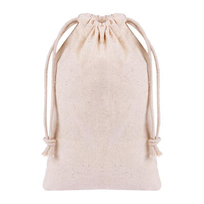 

1pc Drawstring Makeup Brush Storage Bag Linen Travel Cosmetics Organizer