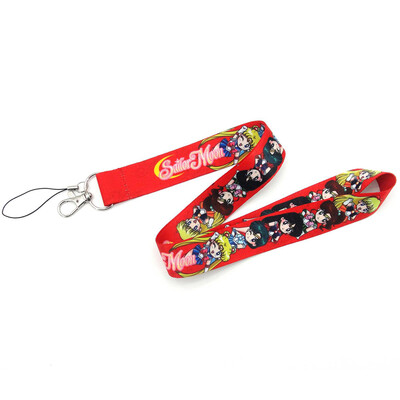 

Anime Sailor Moon Key Lanyard Cosplay Badge ID Cards Holders Neck Straps Keyring Keychain