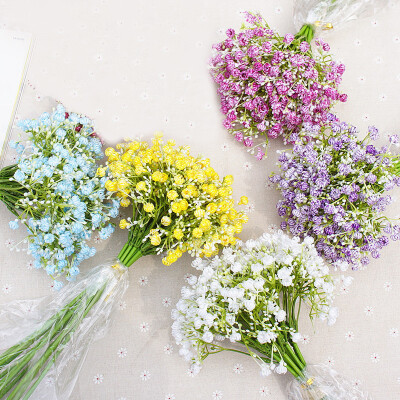 

Home Wedding Decor Artificial Fake Babys Breath Gypsophila Flowers Bouquet Set