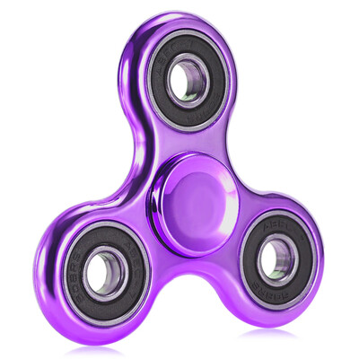 

Electroplated Tri-wing Fidget Spinner Stress Relief Product Adult Fidgeting Toy