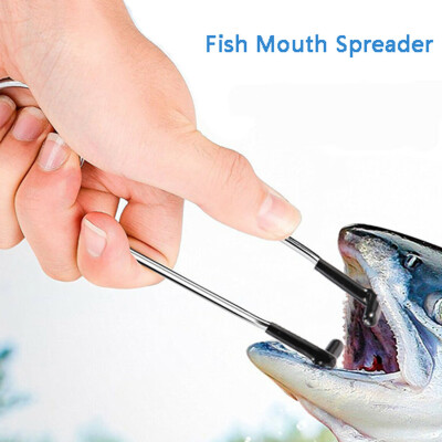 

Saidsome Fishing Disconnection Device Fish Mouth Spreader Opener Stainless Steel 17cm fishing bait fishing lure