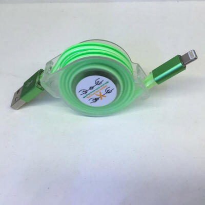 

LED Charge Cable Retractable Lighting Charging And Syncing Cord For IPHONE 5 5S 6 6S 7 IPAD Mini-1m