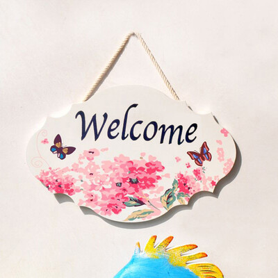 

Gobestart Welcome House Listing Retro Style Door Hanging Decor Rustic Family Porch