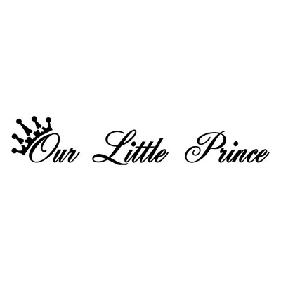 

〖Follure〗Our Little Prince Removable Art Vinyl Mural Home Room Decor Wall Stickers