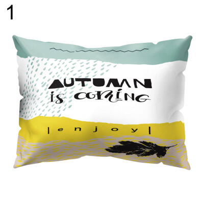 

Pillow Case Little Tree Pond Pattern Cushion Cover Home Office Car Decoration