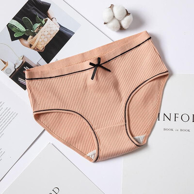

Sexy Women Cotton Panties Underwear Soft Briefs Underpants Ultra-Thin Breathable Mid Rise Thread Panties