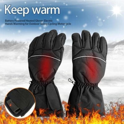 

Charge Electric Battery Powered Touchscreen Winter Warm Heated Full Finger Glove