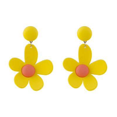 

Flashbuy Boho Style Flower Shape Statement Earrings Alloy Geometric Earrings for Women Beach Summer Pendientes Girls Jewelry