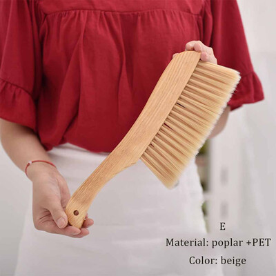 

〖Follure〗Wood Soft Hair Bed Brush Dusting Brush Without Lint Long Handle Cleaning Brush