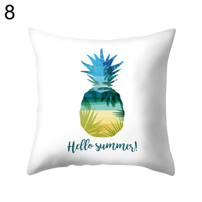 

Summer Fresh Leaves Cactus Flamingo Pillow Case Cushion Cover Sofa Bed Car Decor